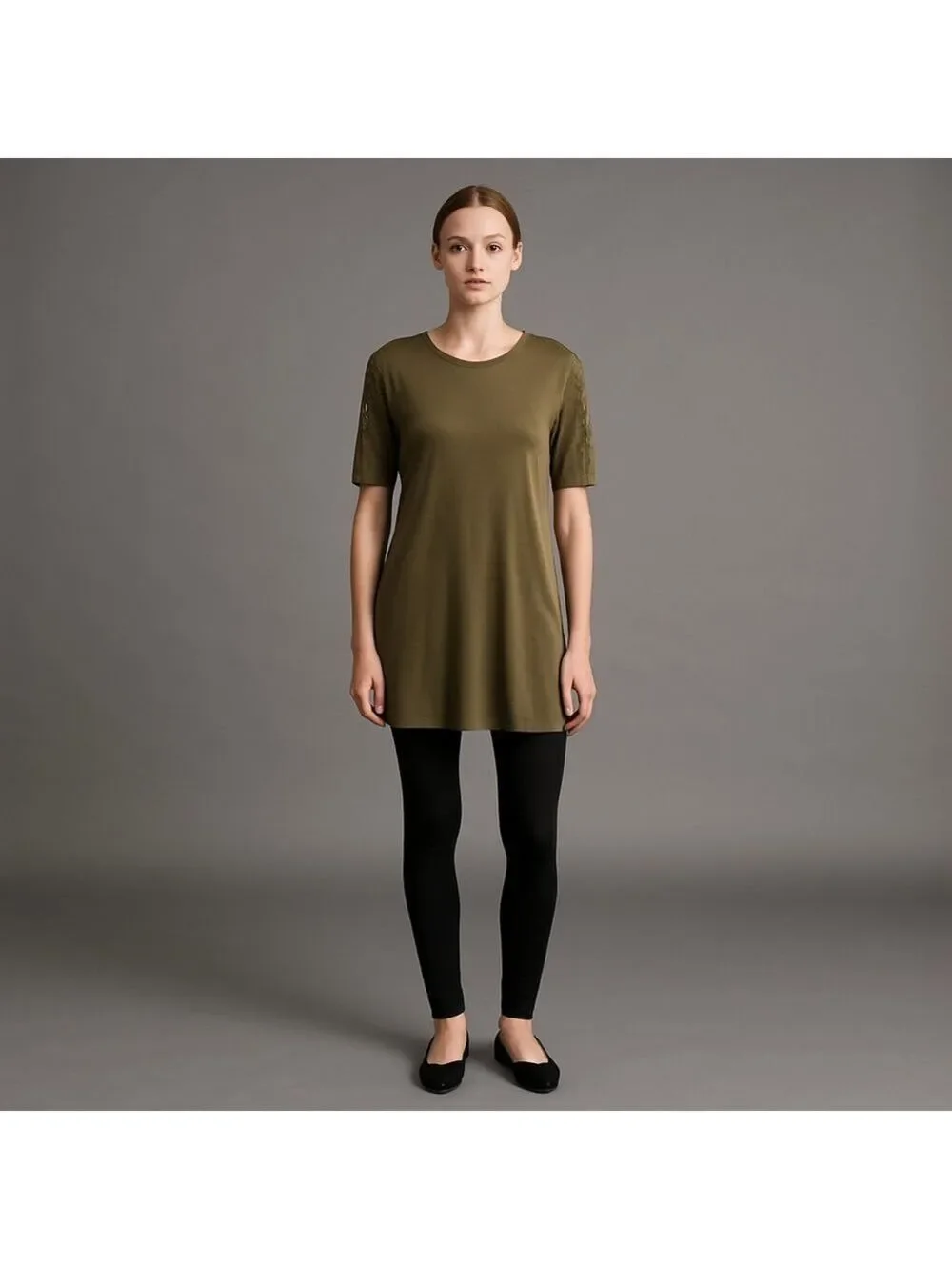 Old Navy Olive Green Blouse Size Medium